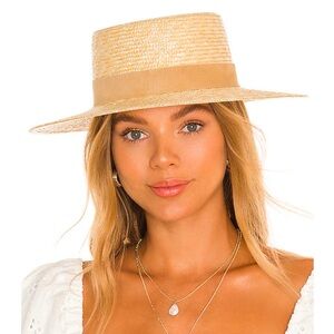 The Spencer Boater Hat in Natural for Elegant Summer Style